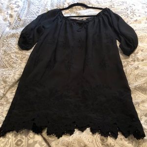 Eva Mendes black dress